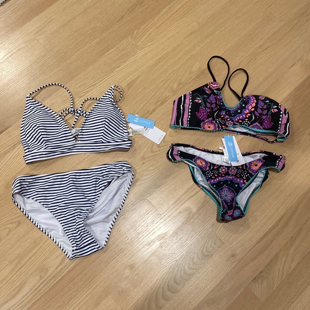 Lot of TWO!!! Cupshe bikinis size S. New with tags never worn!!